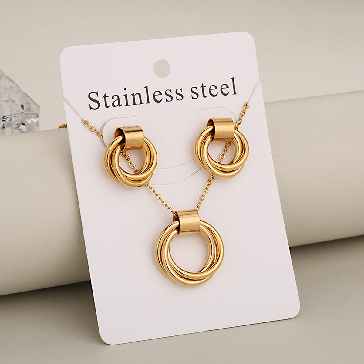 Set aretes y collar